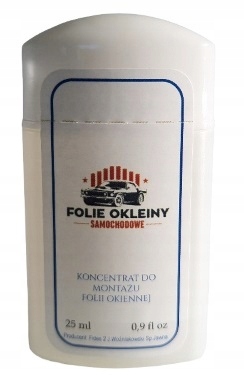 Płyn 25ml Roztwór Koncentrat Do Montażu Folii Okiennych Przyciemniania Lamp