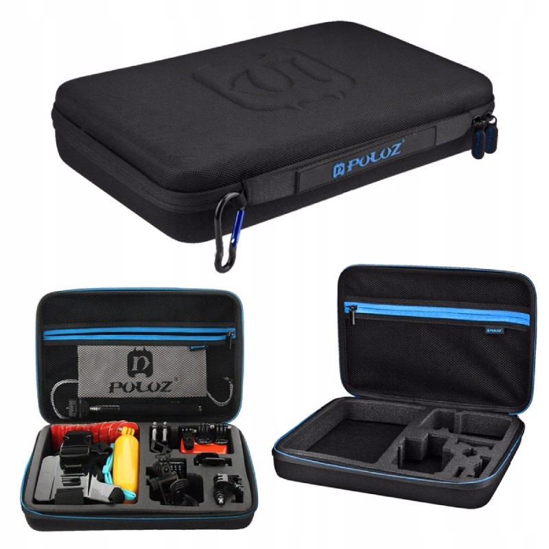 ZESTAW XXL AKCESORIÓW MOCOWAŃ DO KAMER SPORTOWYCH GoPro 53w1 WALIZKA STATYW Certyfikat CE