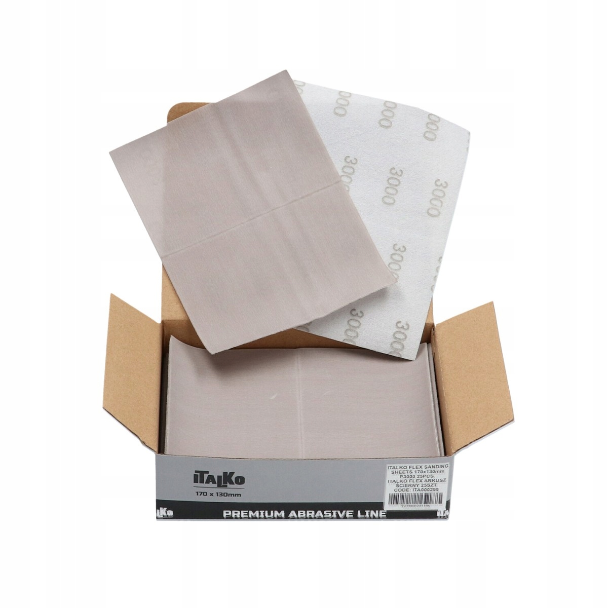 

Italko Flex Papier Ścierny Arkusz 170x130mm P3000
