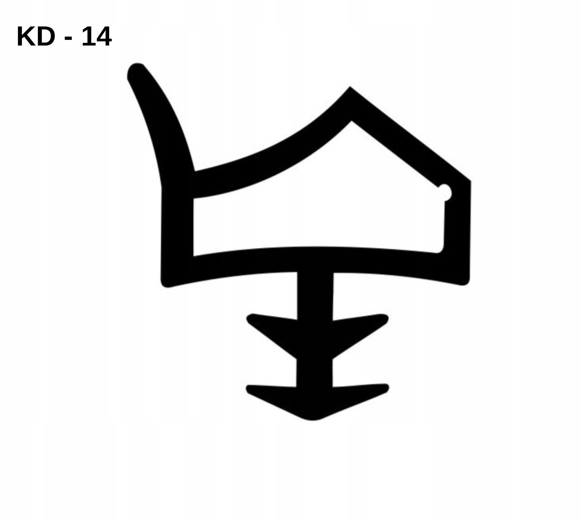 Uszczelka Uszczelki do drzwi KD 14 Czarna 1mb Marka inna