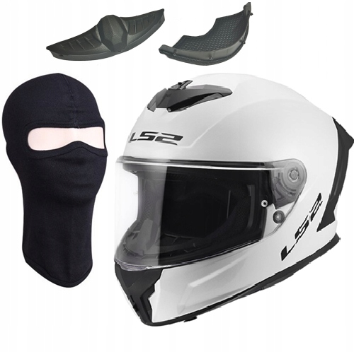 LS2 FF820 Rapid III Solid Gloss White integrálna motocyklová prilba XL
