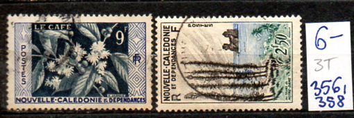 Nowa Kaledonia 3 T , nr 356, 358