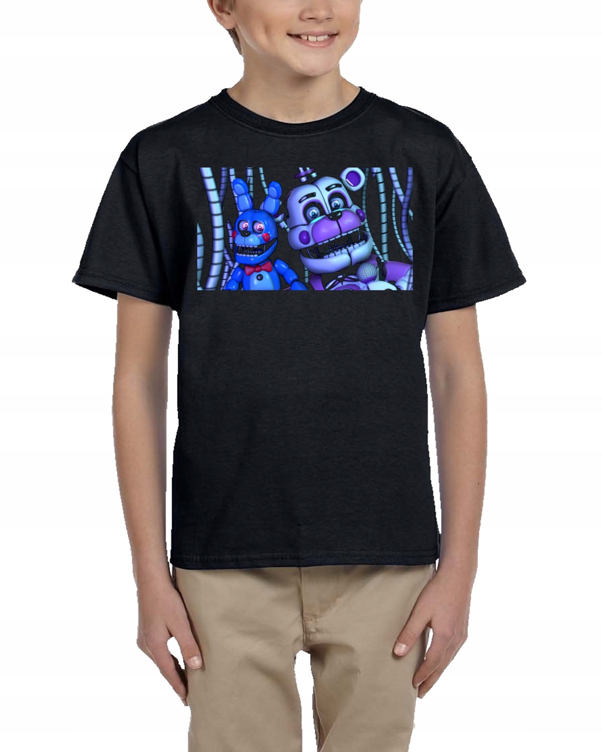 

2091 Koszulka Five Nights Freddys Fnaf 128 Czarna