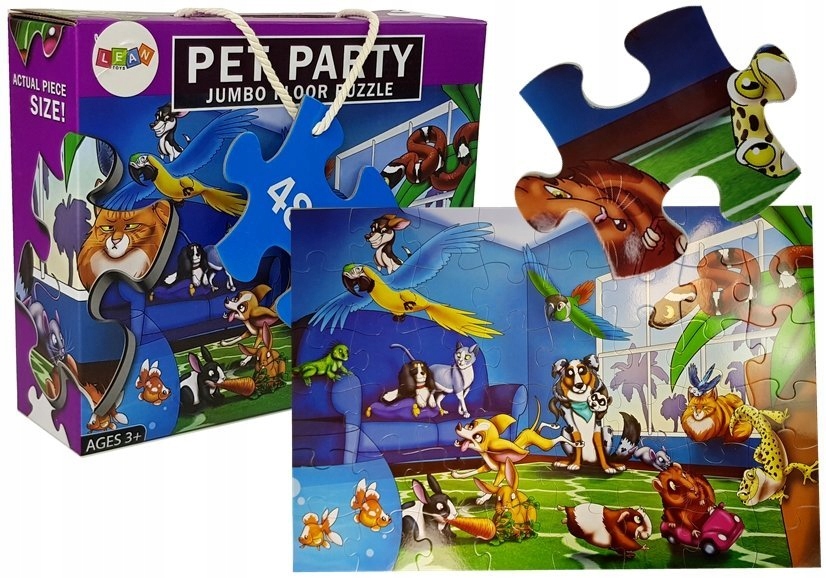 

Puzzle Edukacyjna Układanka Zwierzęta 48 El.