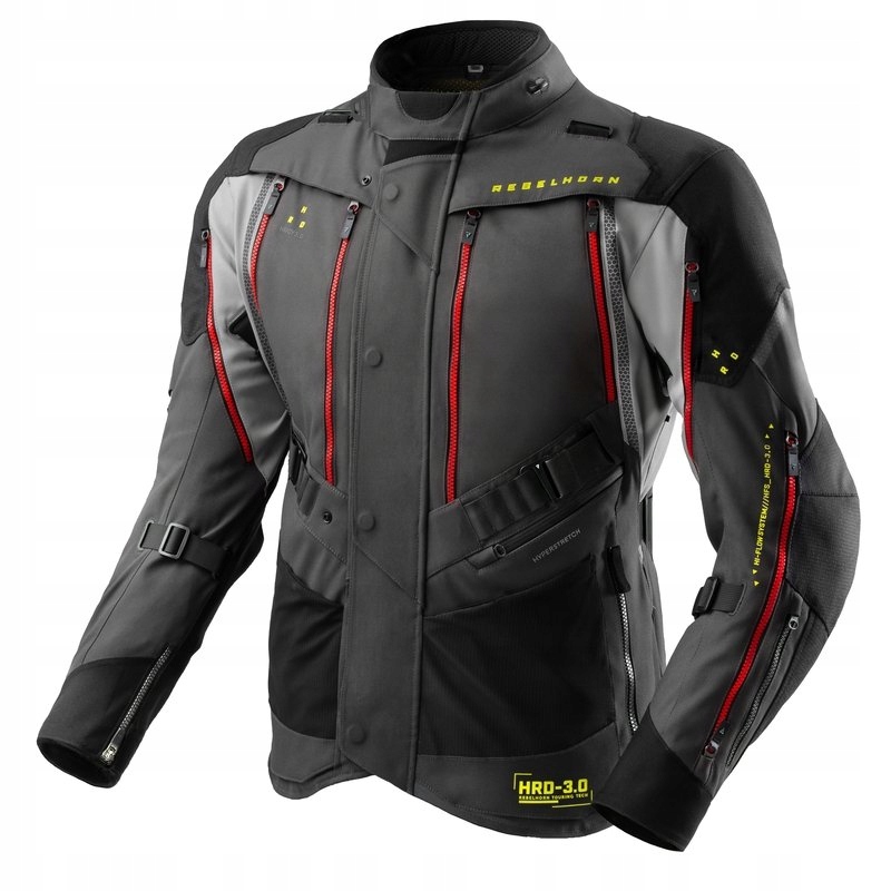 Textilná Motocyklová Bunda Rebelhorn Hardy 3.0 Dark L