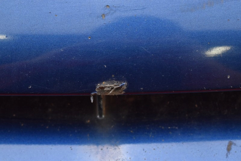 bumper front front blue NISSAN X-TRAIL 2 II T31 08-13