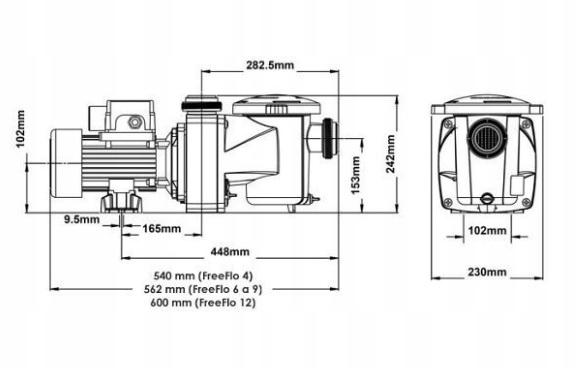 Pompa Pentair FreeFlo 6m3/h Marka inna