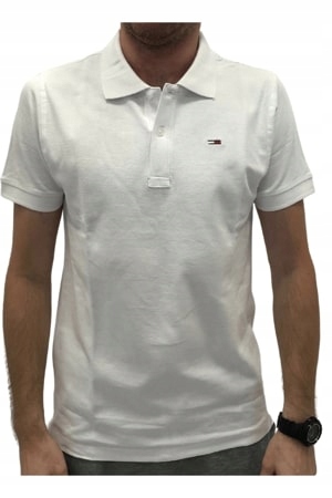 

Tommy Hilfiger koszulka męska polo 196 biała r L