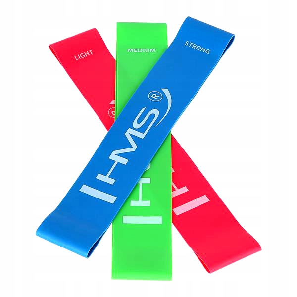 HMS ZESTAW 3 GUM DO ĆWICZEŃ REHABILITACYJNE TAŚMY