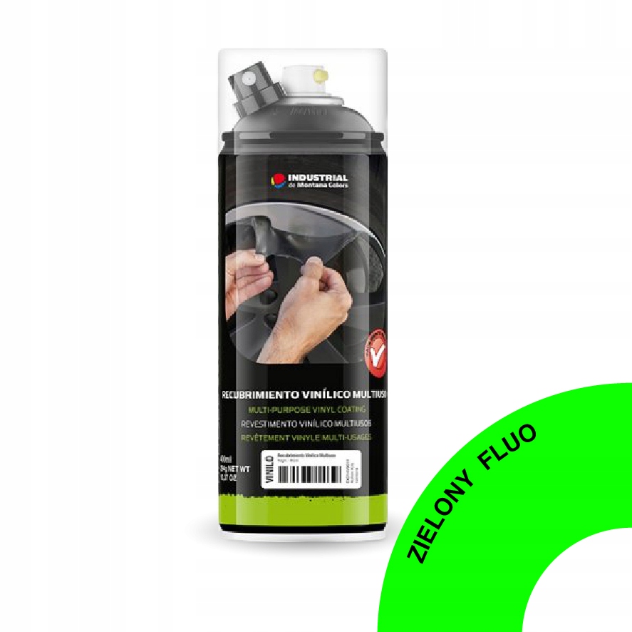 

Guma w sprayu, folia 400ml Mtn zielony fluo