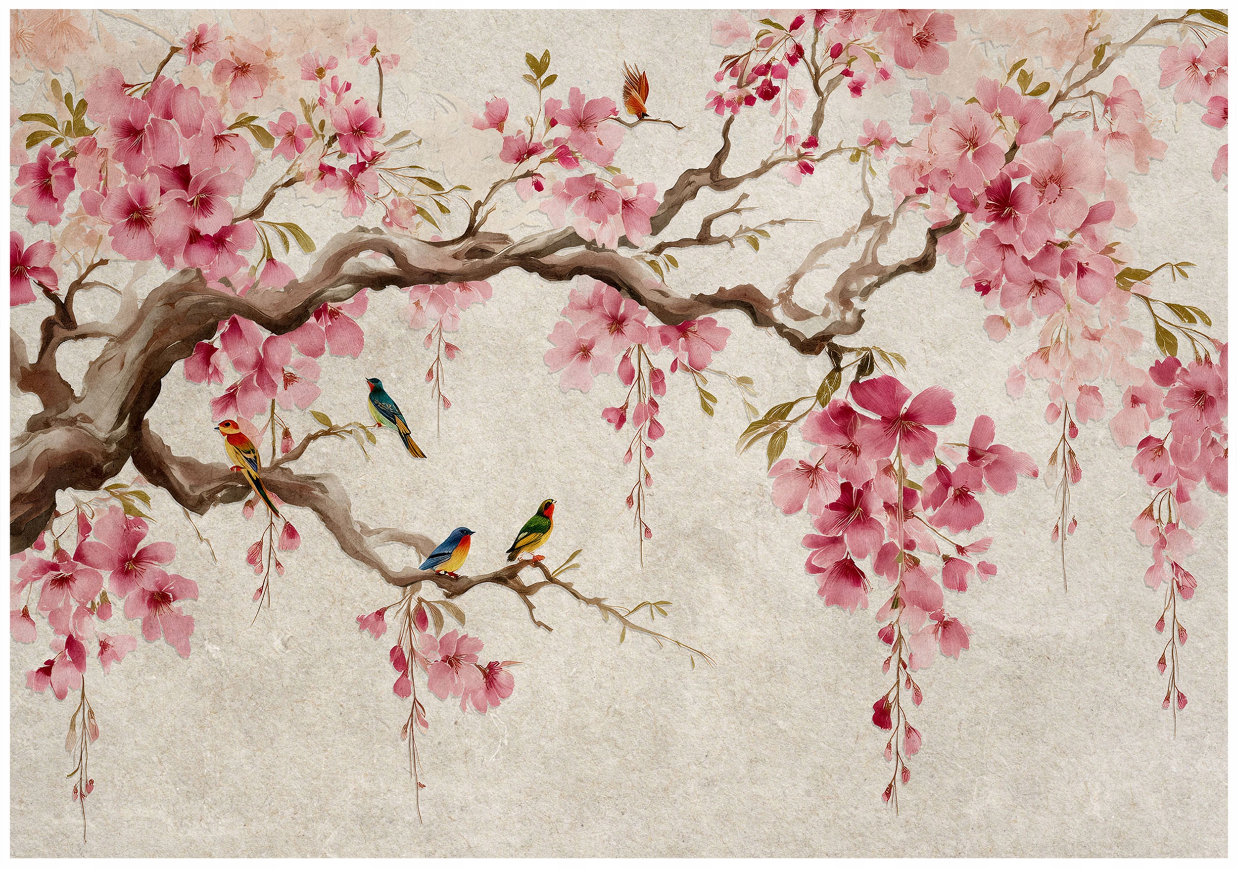 Fototapeta Strom Květy Třešní Ložnice Obývací Pokoj Tapeta Flizelina 250x175