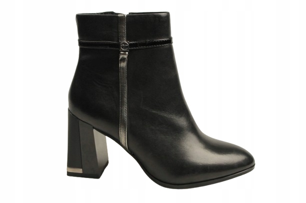 Kotníkové Boty TAMARIS-1-25024-43 094 černé vel. 36 Kůže
