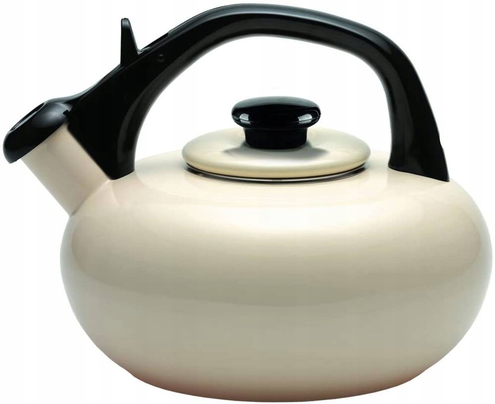 Forchetto Czajnik Emaliowany Luna Kremowy 2,5 L