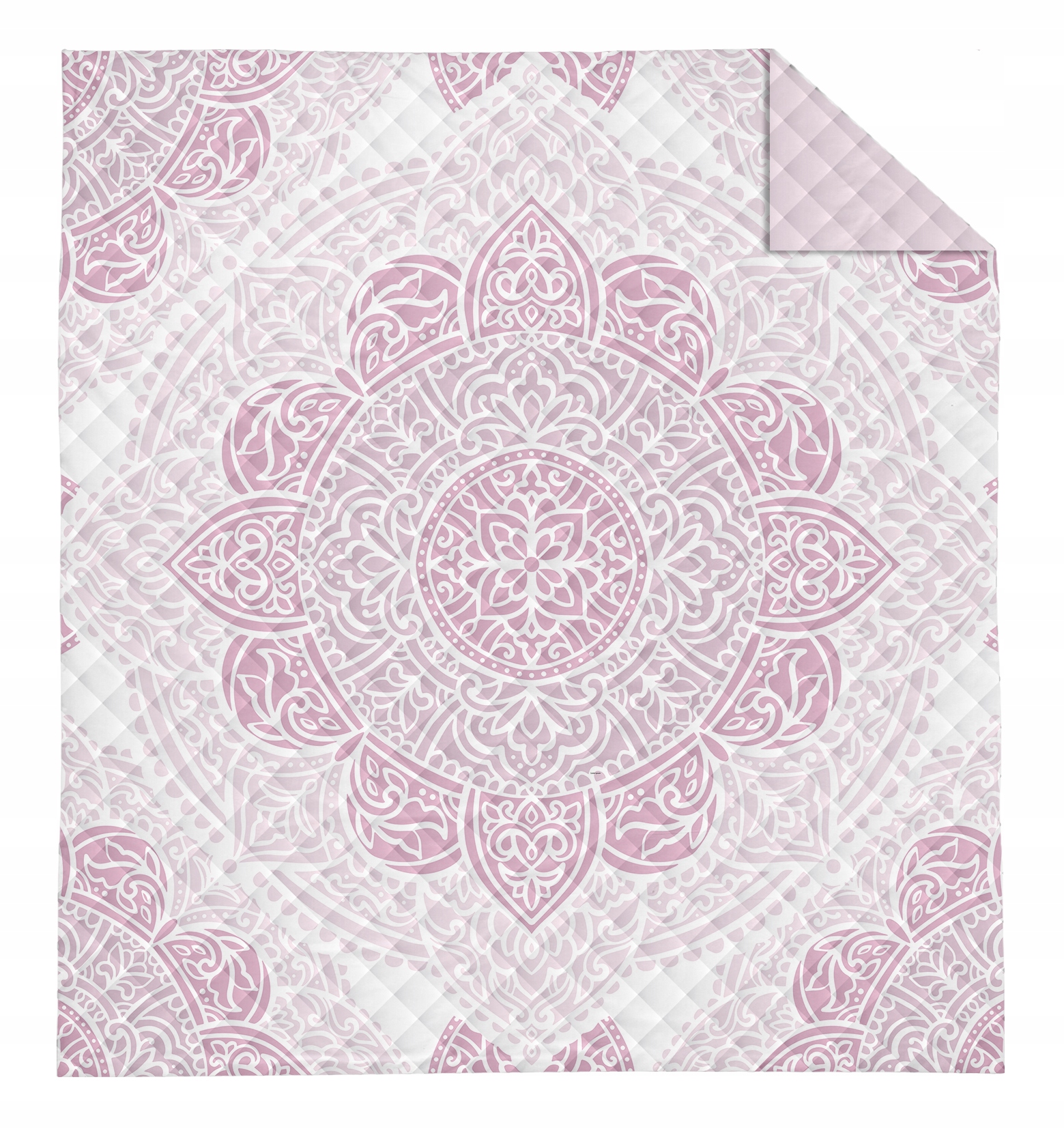 

Narzuta na łóżko 220x240 Mandala Różowa