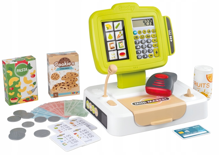 

Smoby Elektroniczna Kasa Sklep Kalkulator Skaner