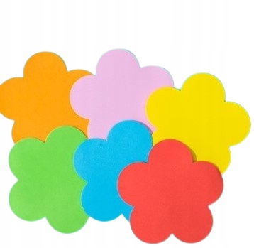 

Kwiatki z pianki Duże 14.5x14.5 cm Zestaw 6 sztuk