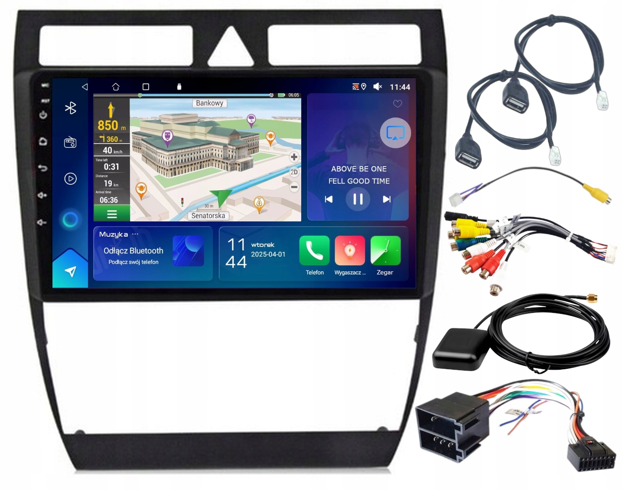 Autorádio Gps Audi A6 C5 1997-04 Carplay Android Auto 2GB 64GB