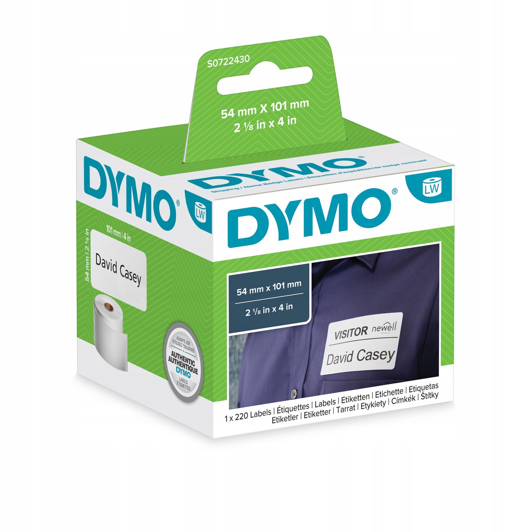 Etikety Dymo Lw 99014 S0722430 54x101 220 Ks