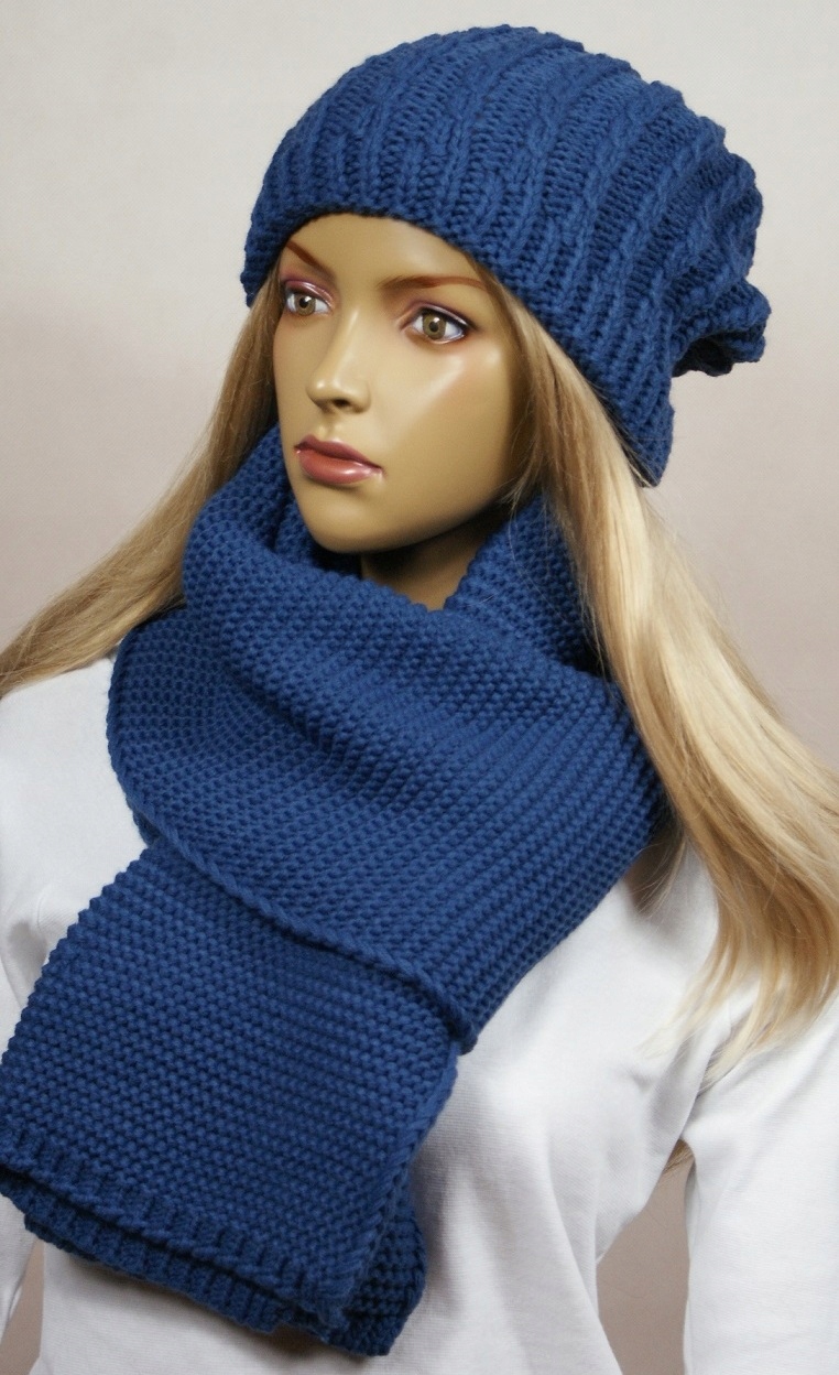 Повний комплект шапка бере фліс + шарф особливості додаткове потепління помпон
