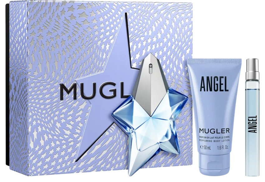 Mugler Angel Edp 25ml Perfumetka 10ml Balsam 50ml Zestaw Prezentowy