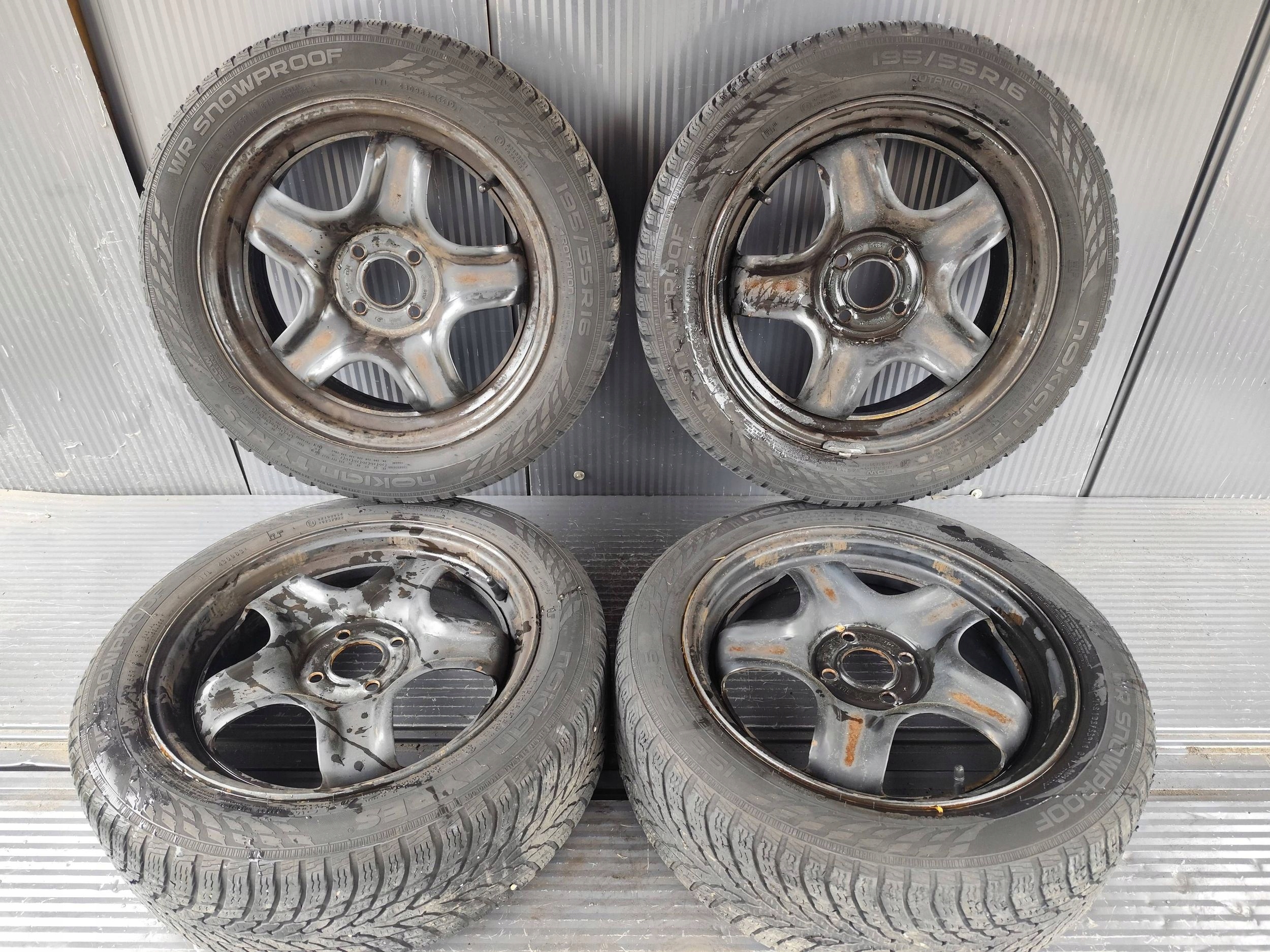 RENAULT CLIO V wheels discs 195/55/16 KOMPLET DEMONTAZ