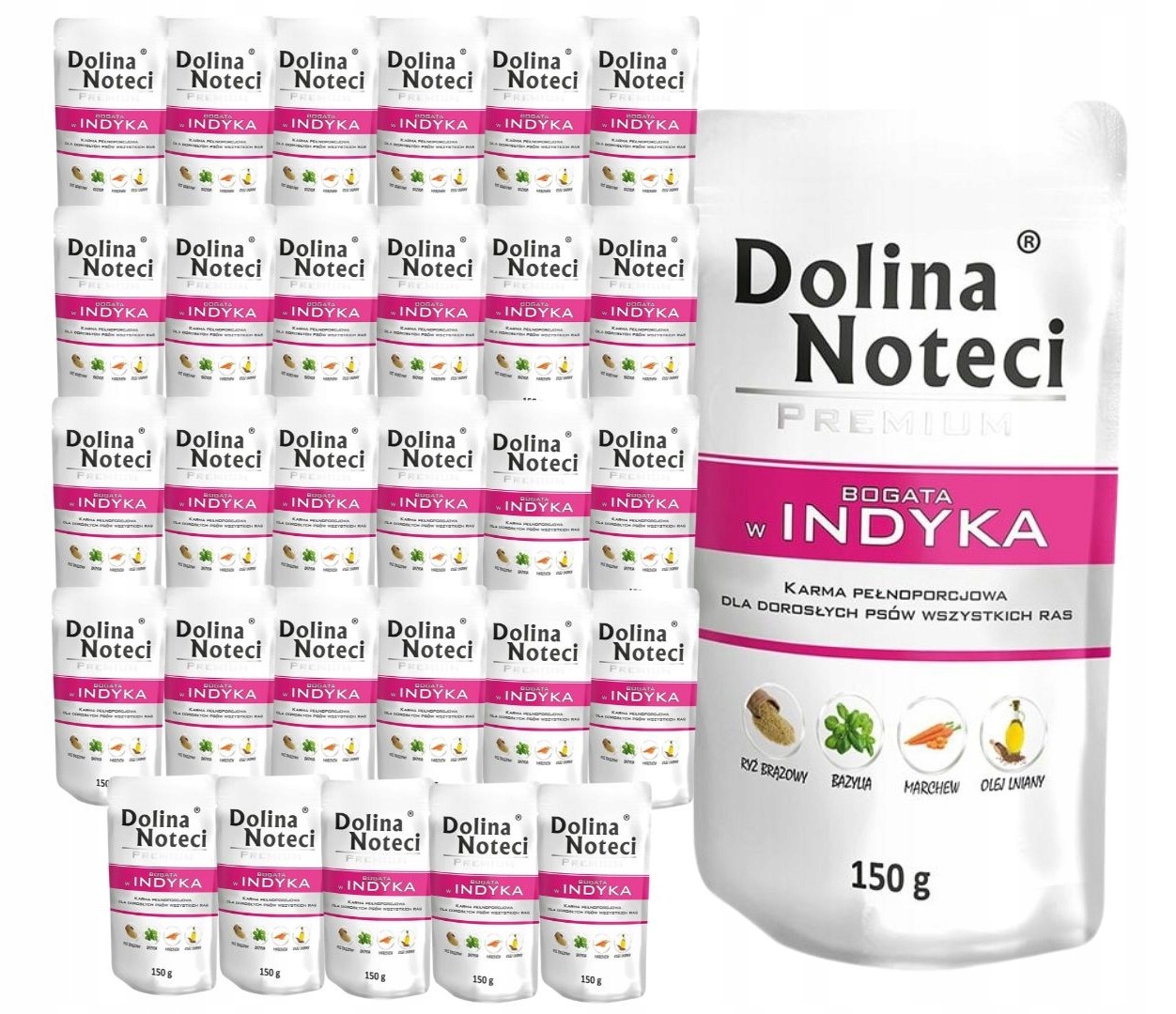 Levně Dolina Noteci Premium vlhké krmivo pro psy bohaté na krůtu 30x150 g