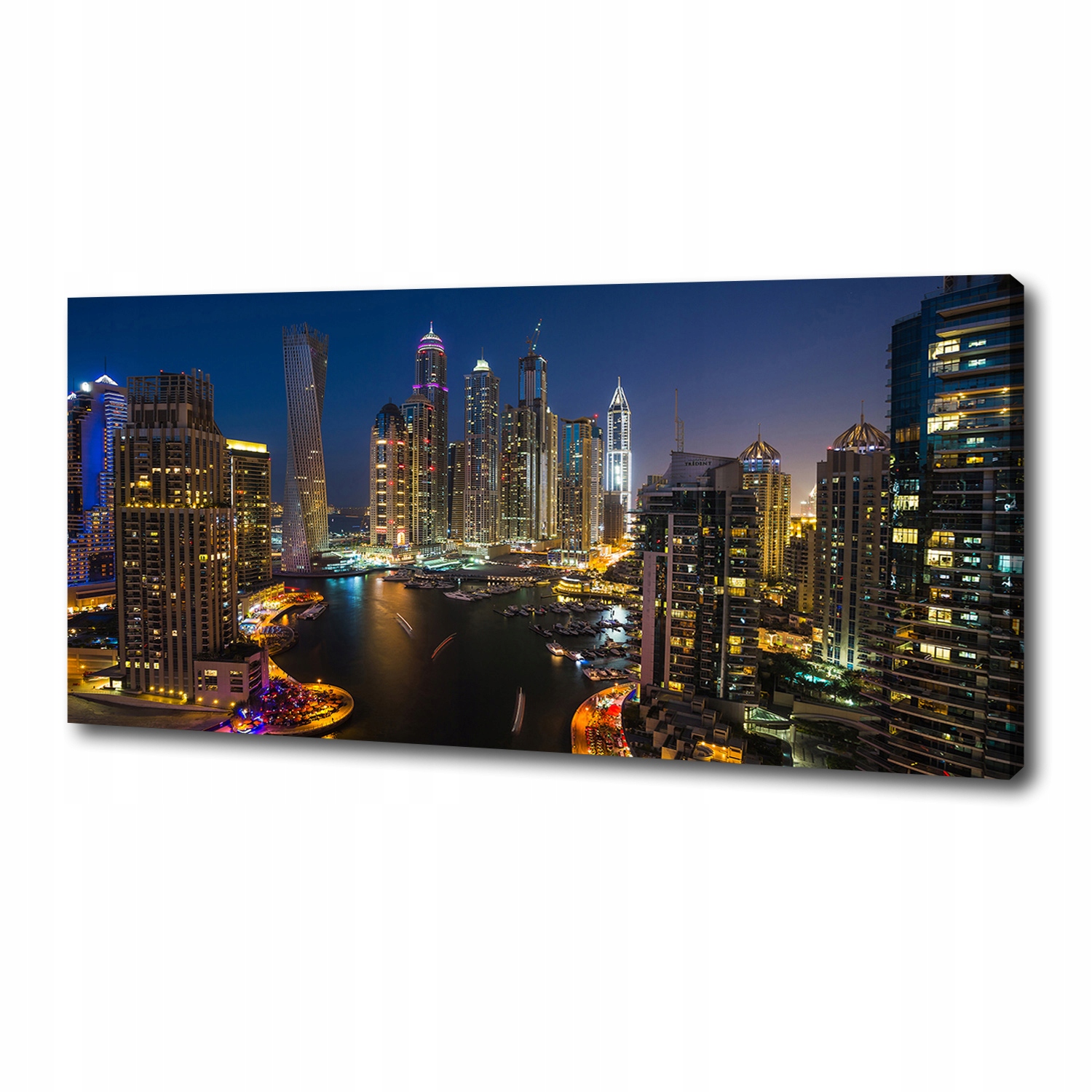 

Foto obraz na płótnie Marina w Dubaju 125x50 cm