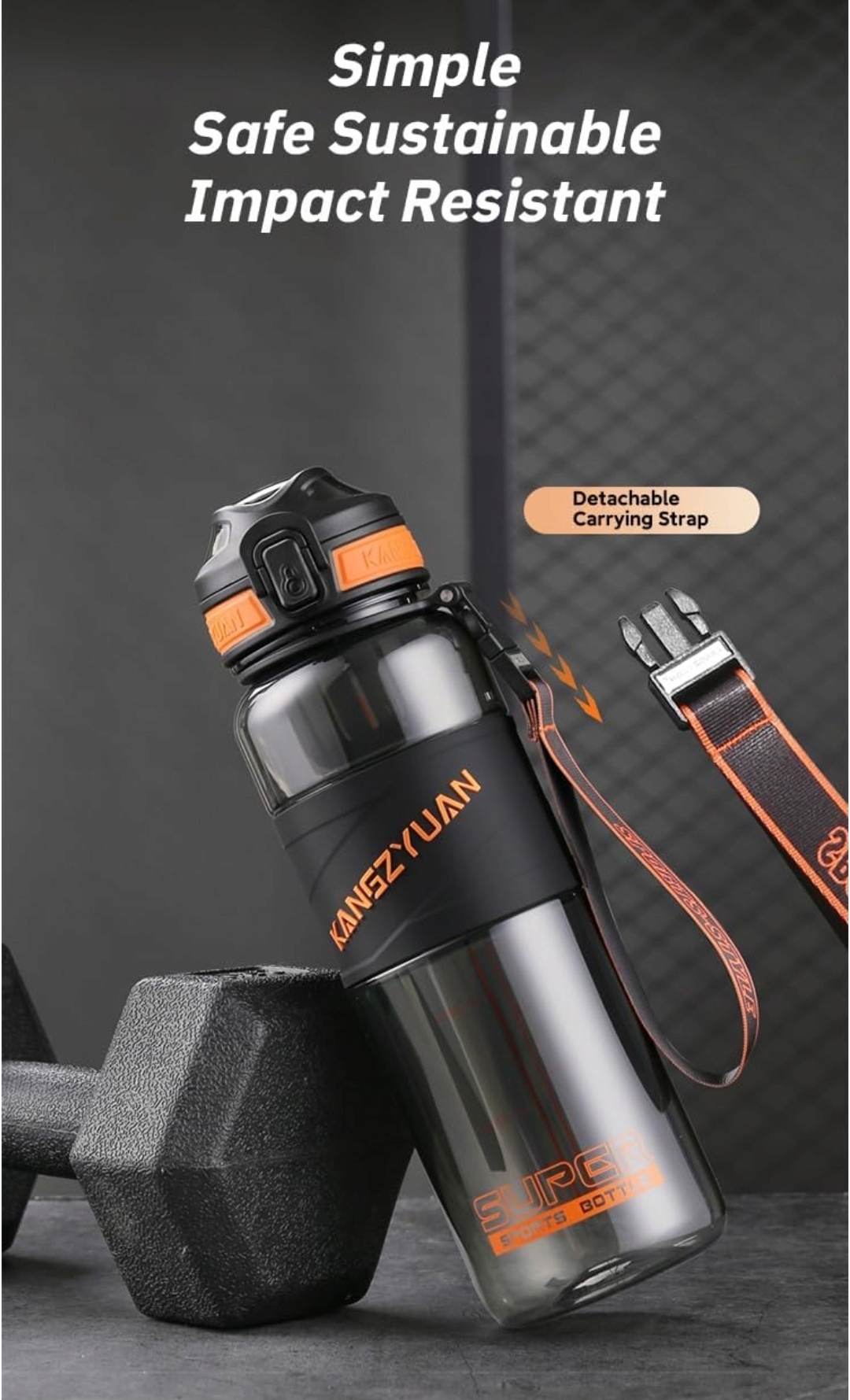 GENERISCH BIDON Z TRITANU BEZ BPA 700 ml ODPORNY HIT