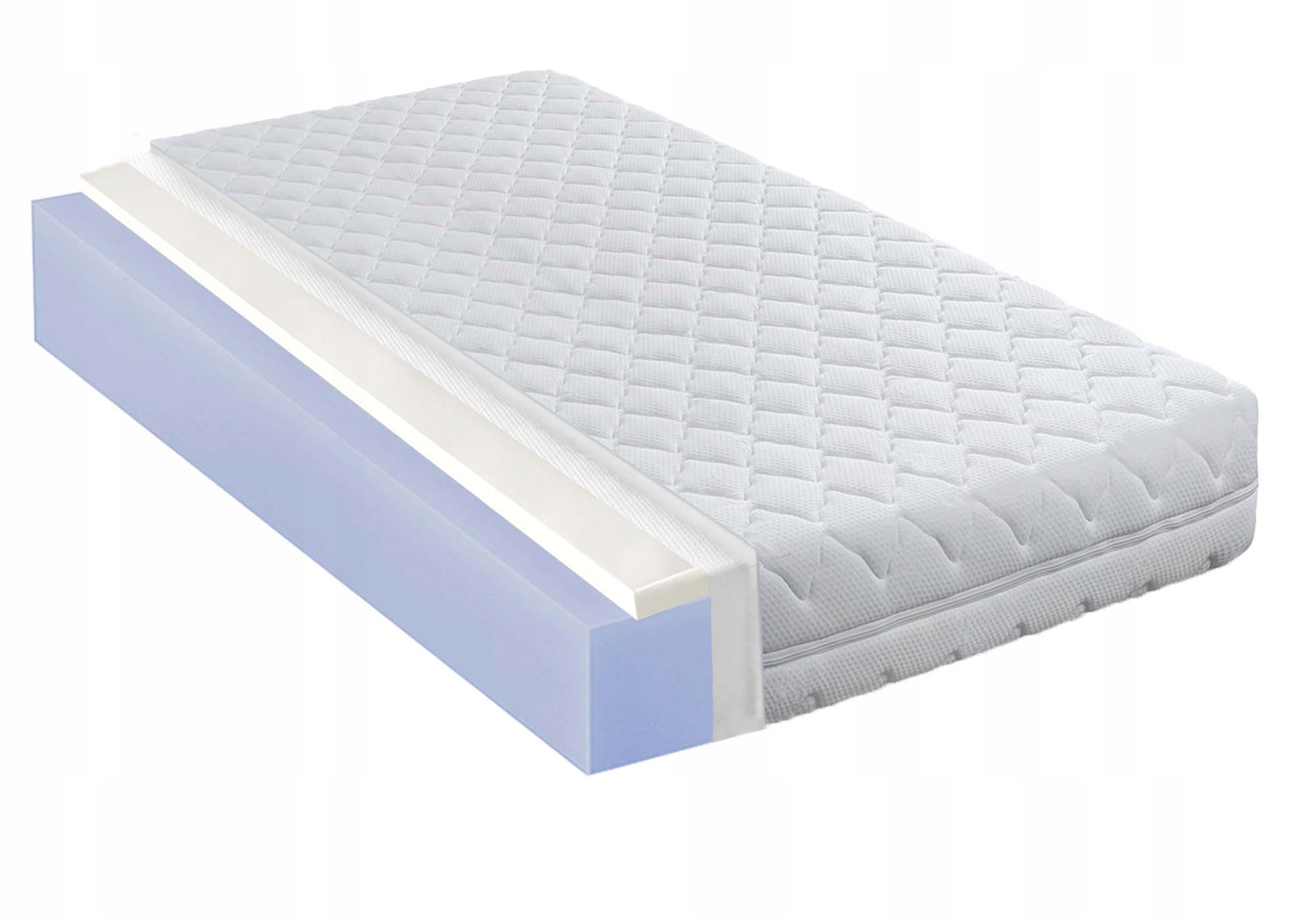 80x200 Piankowy Materac H4 Twardy Visco Memory 19CM