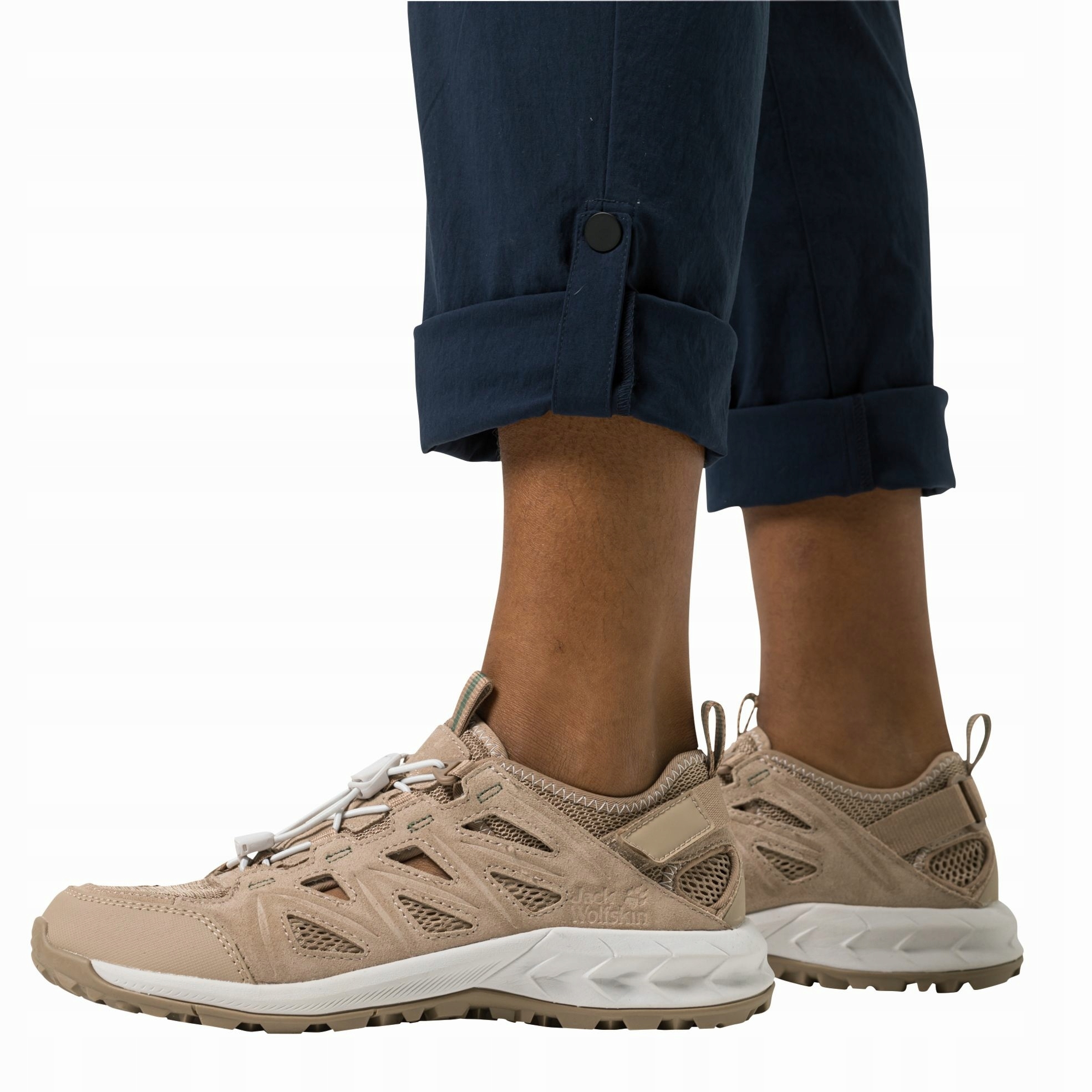 Damskie spodnie turystyczne Jack Wolfskin DESERT ROLL UP PANTS 38 Właściwości oddychające szybkoschnące