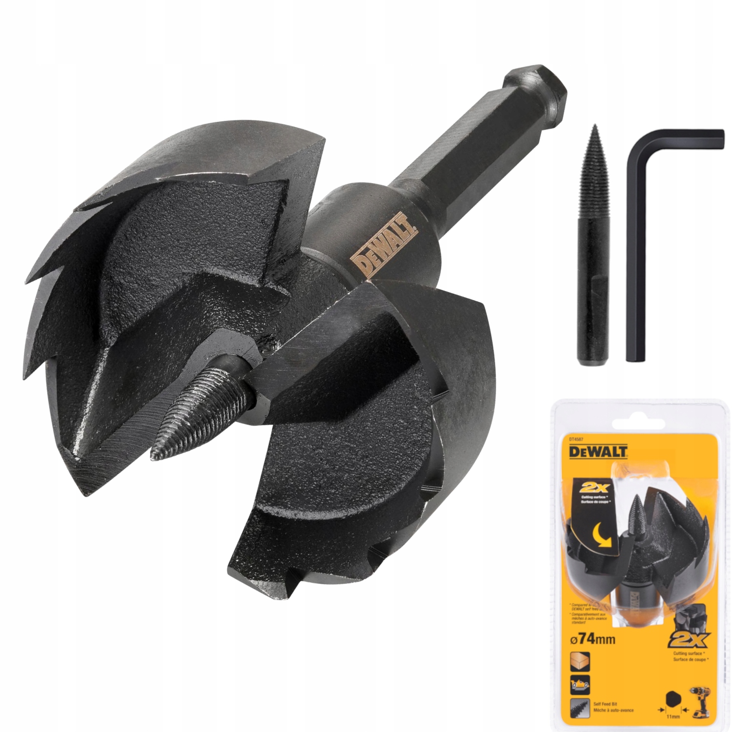 Wiertło samowiercące gniazdowe 74 mm DeWalt DT4587