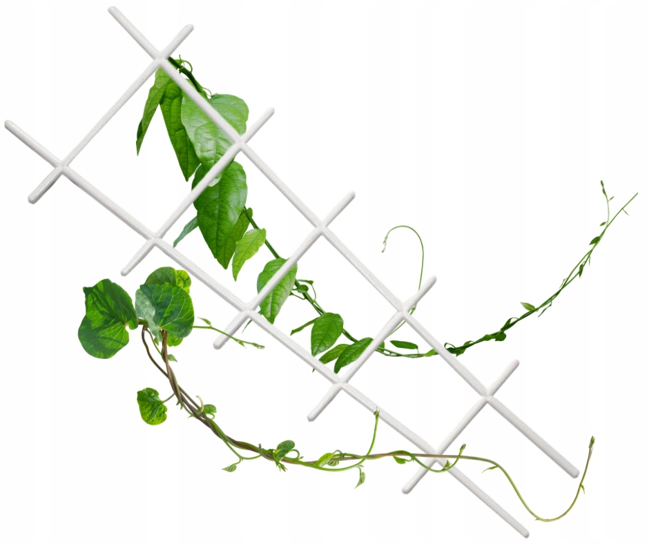 Drabinka do kwiatów Podpórka do roślin Plastikowa BIAŁA 38 CM