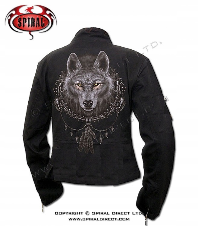 Wilk Wolf Dreams Gothic džínová bunda, Mikina od firmy Spiral vel L