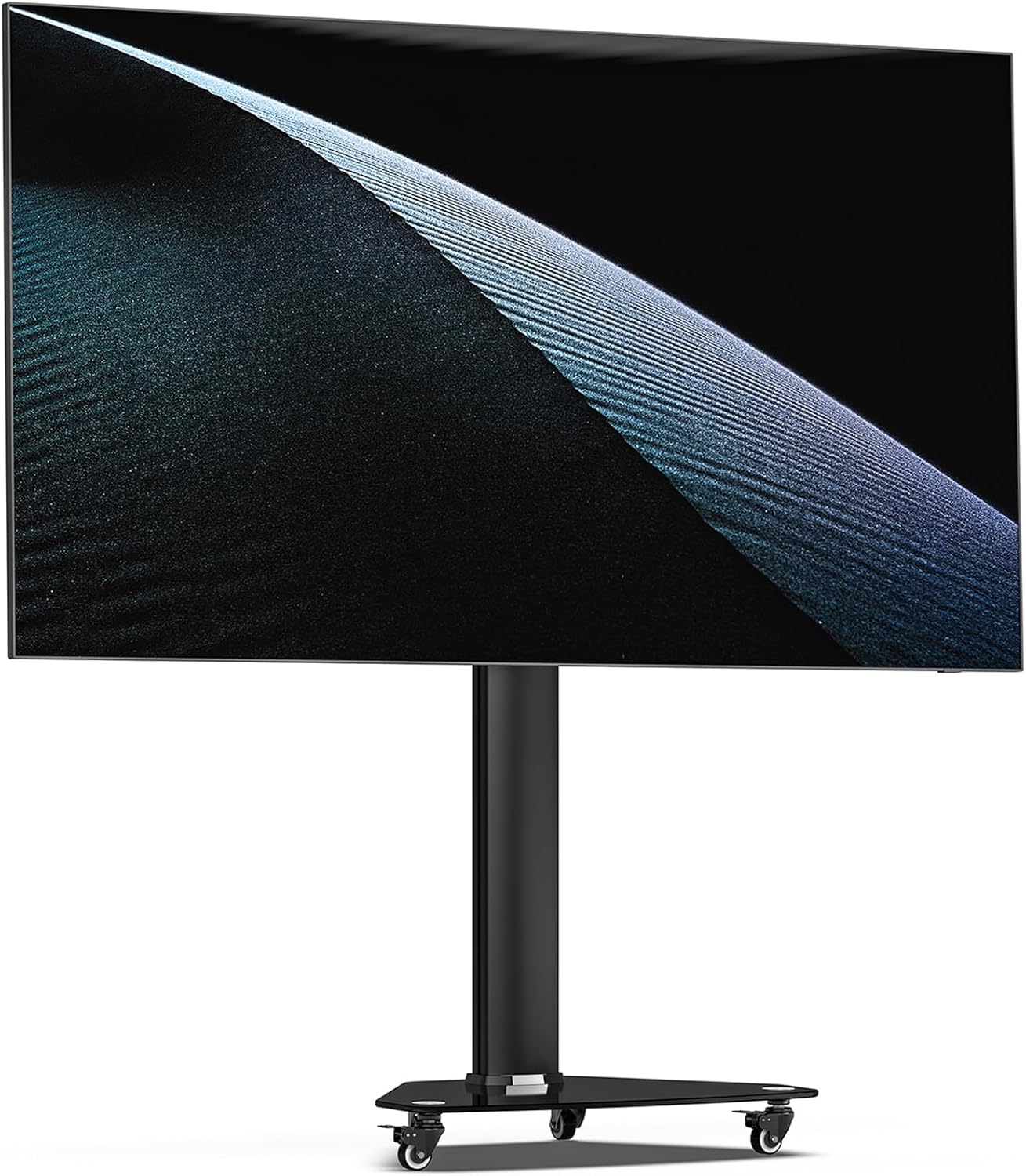 Podstawa Stojak Pod Telewizor Porty Gniazda Czarny 32-75CALI 40KG Kółka