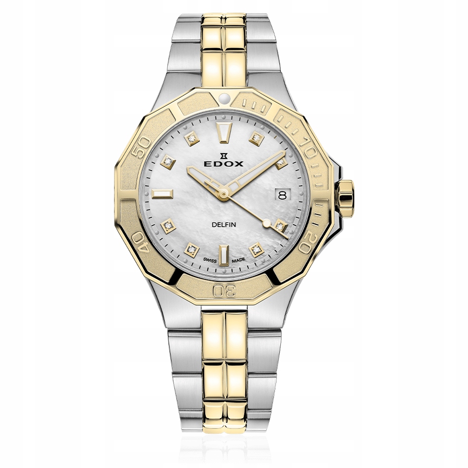 Edox Delfin The Original Diver Date Lady 53020-357JM-NADD 38mm 20ATM