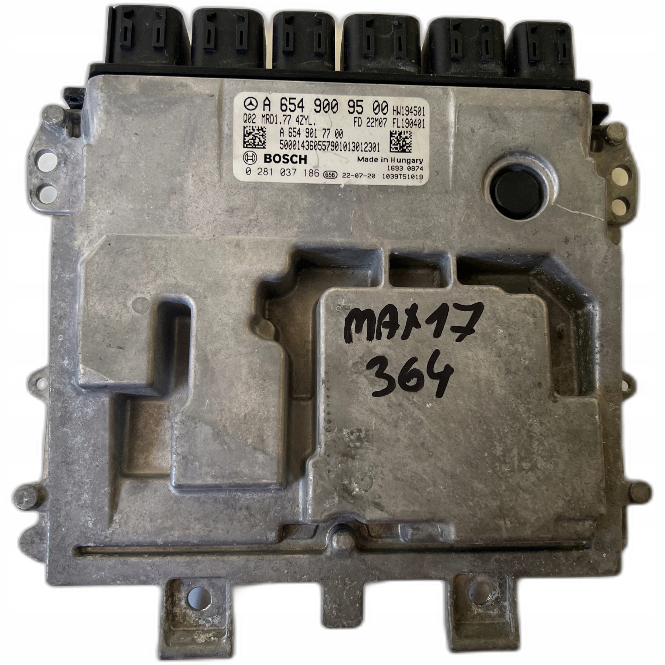 MERCEDES SPRINTER 2.0 CDI A6549009500 A6549017700 0281037186 computer ECU