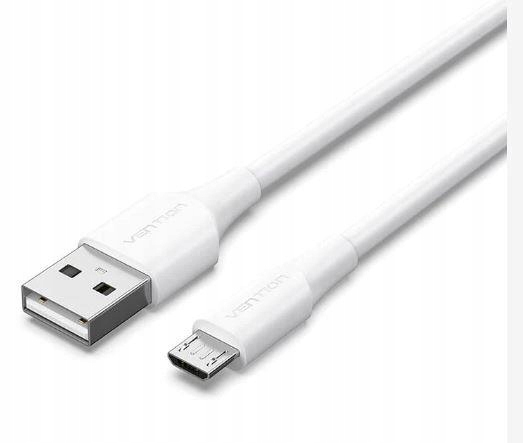 Kabel Usb 2.0 do Micro-B 1.5m biały Vention Ctiwg 2A 480Mbps
