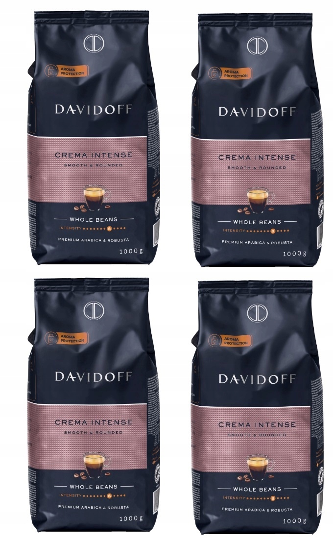 Levně Káva Davidoff Crema Intense 4 kg 4000 g 4 x 1 kg
