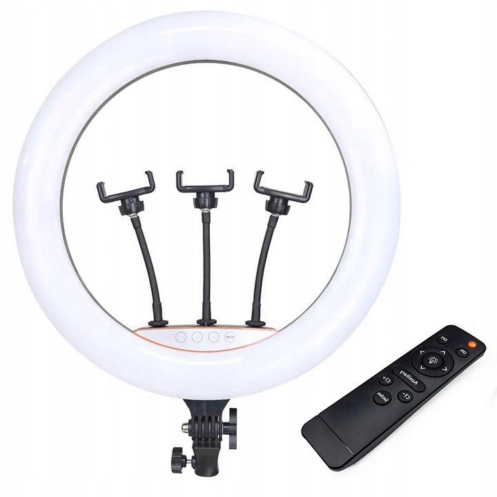 LAMPA PIERŚCIENIOWA RING LED DUŻA Z STATYWEM DO ZDJĘĆ VIDEO + PILOT + TORBA Marka Inna