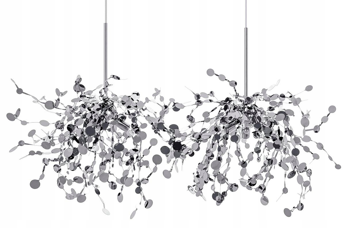 Lampa wisząca Monete chromowana metal