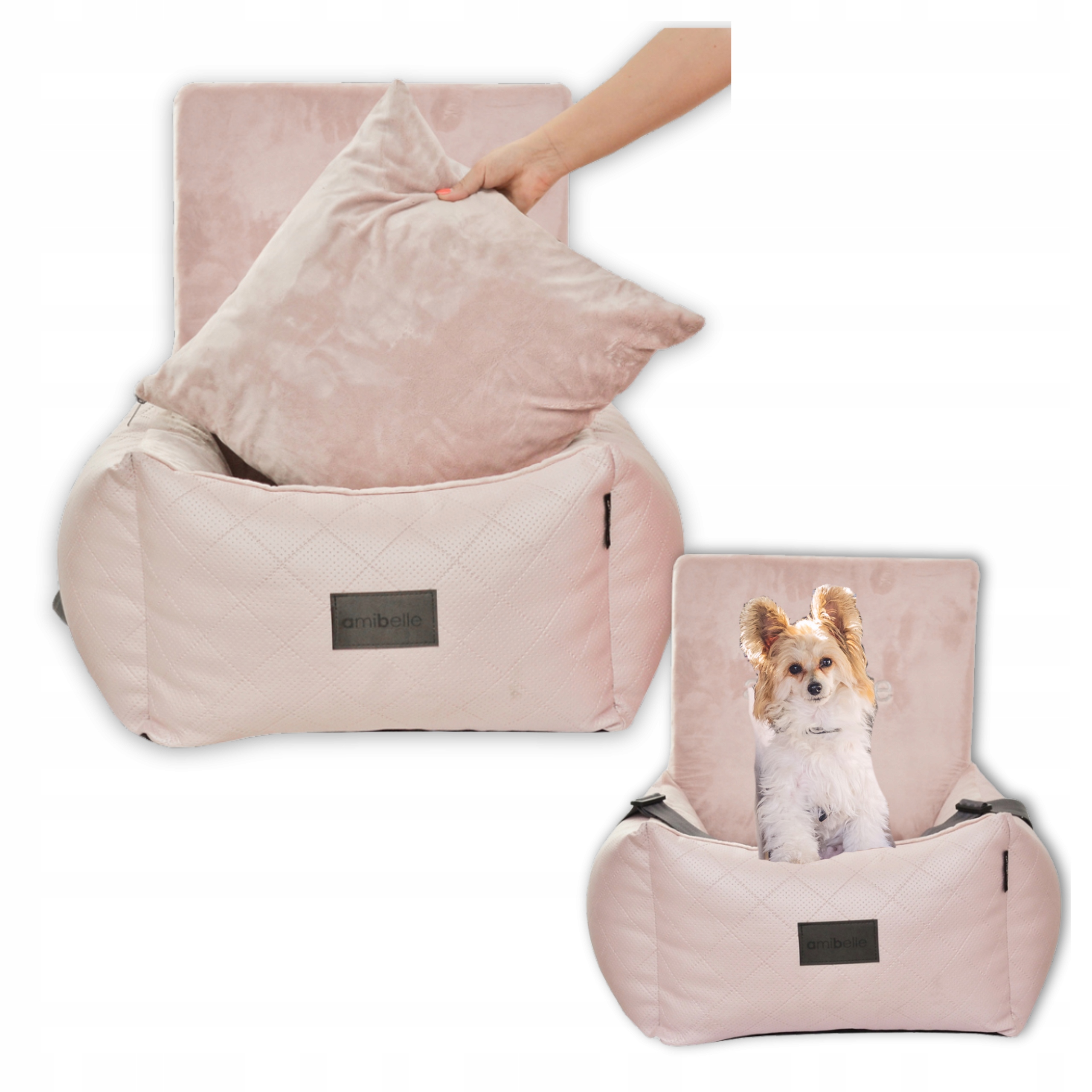 Levně Autosedačka Přepravka Ortopedické poslání pro psa kočku Auta