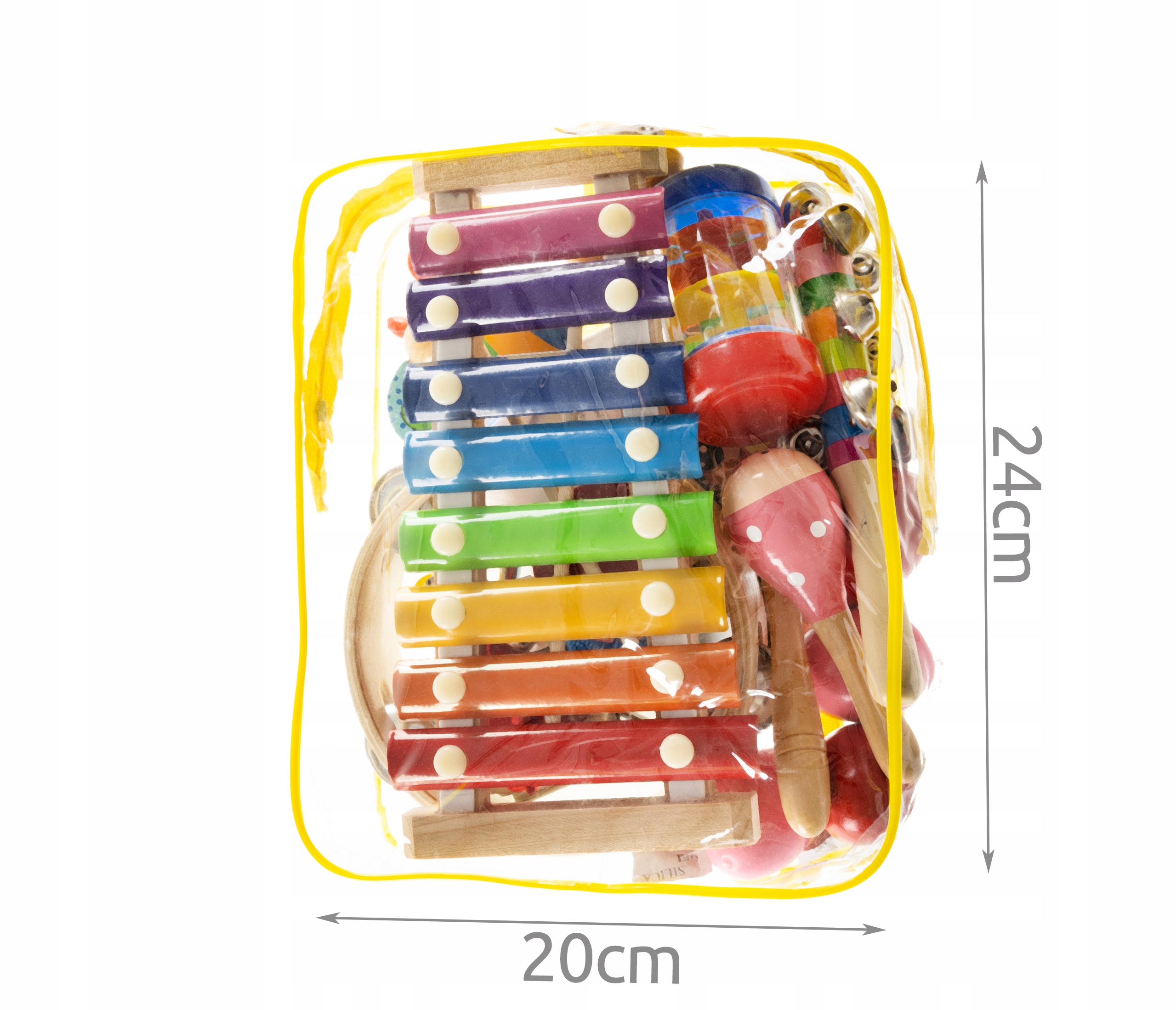 Drewniane Instrumenty dla Dzieci + Plecak Cymbałki Rodzaj zestaw instrumentów
