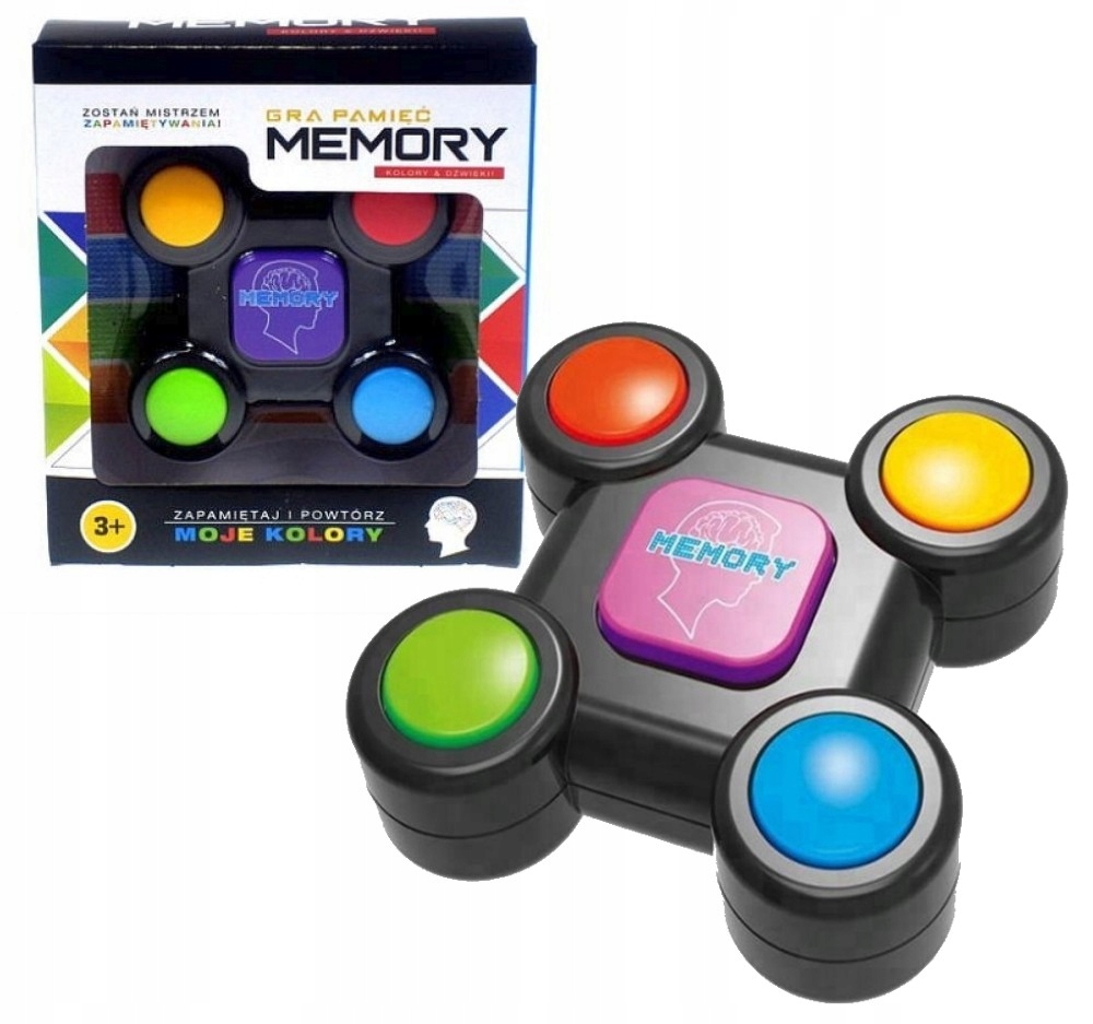 

Elektroniczna Gra Pamięciowa Memory kolory dźwięki
