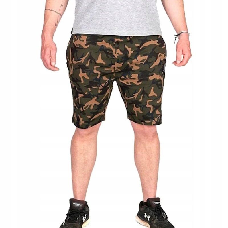 Spodenki Wędkarskie Dresowe Fox Camo Lw Jogger Shorts M Dla Karpiarza