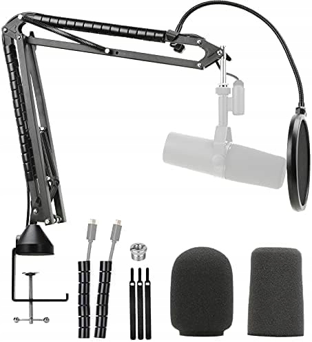 YOUSHARES Mikrofonowy Boom Arm Kompatybilny z FIFINE K688 XLR USB — miniatura 8