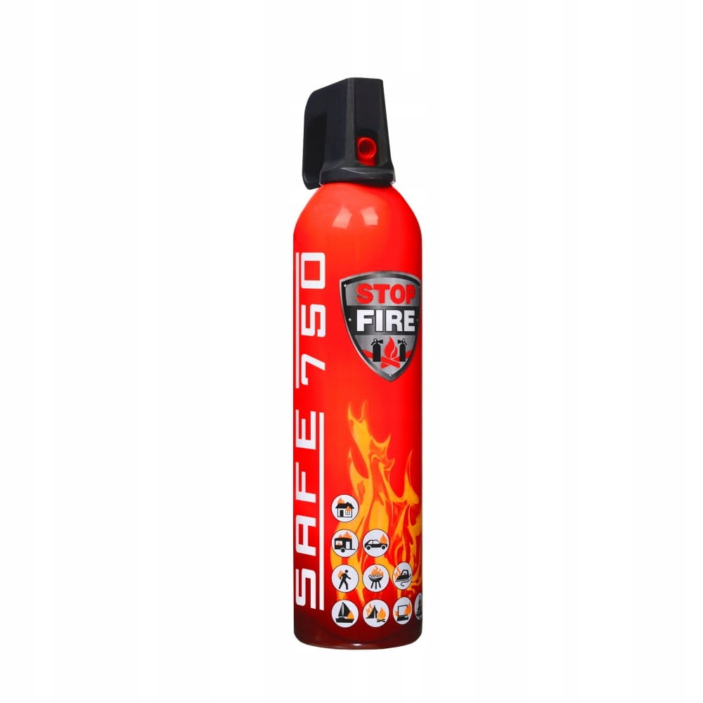 

Spray Gaśniczy Domowy Gaśnica Pożary A, B, F 750g