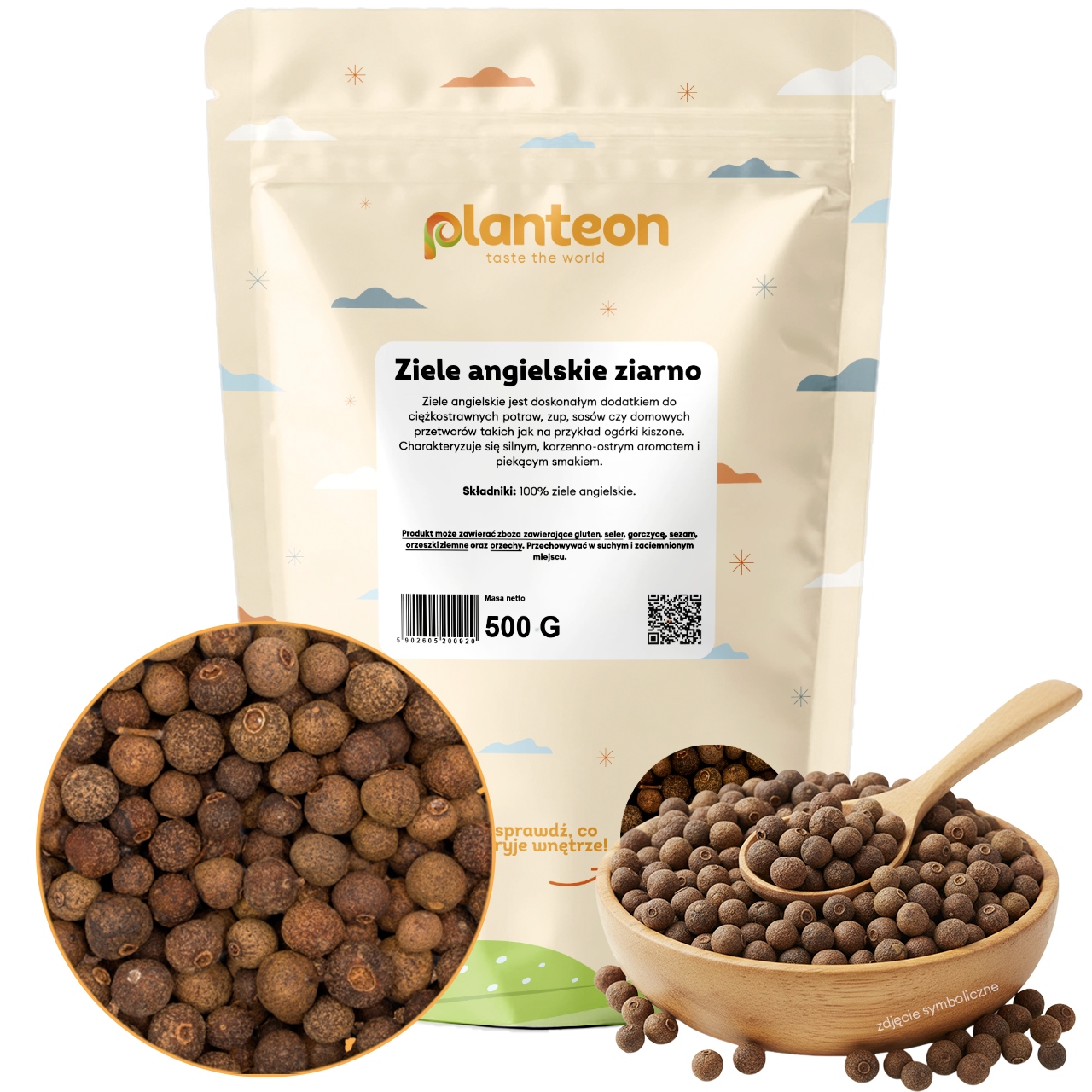 Nové koření zrno 500 g aromatické zrno anglická kvalita
