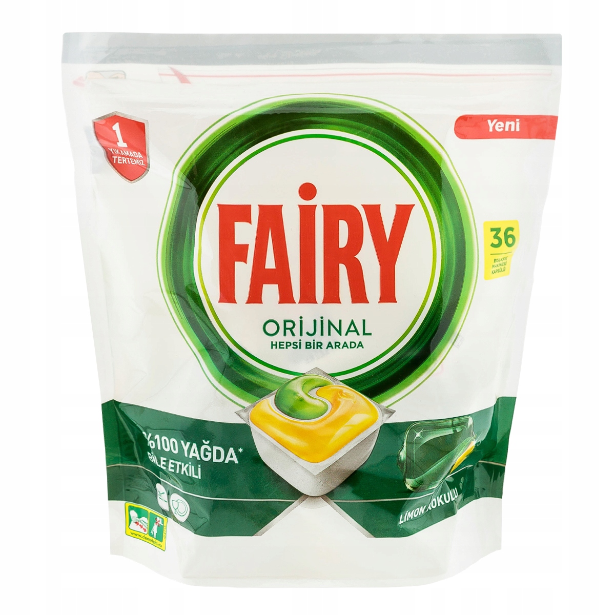 

Fairy Tabletki do Zmywarki All in One 36 sztuk