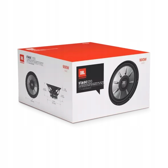 MOCNY GŁOŚNIK BASOWY SUBWOOFER JBL STAGE 1010 25CM 10" 4 OHM 900W + GRATIS Kod producenta STAGE1010