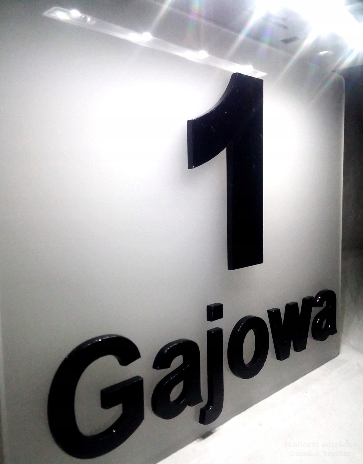 

Tabliczka adresowa 3D Led z baterią słoneczna Hq